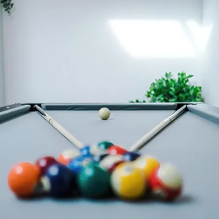 Stylish Modern Retreat In -pool Table *